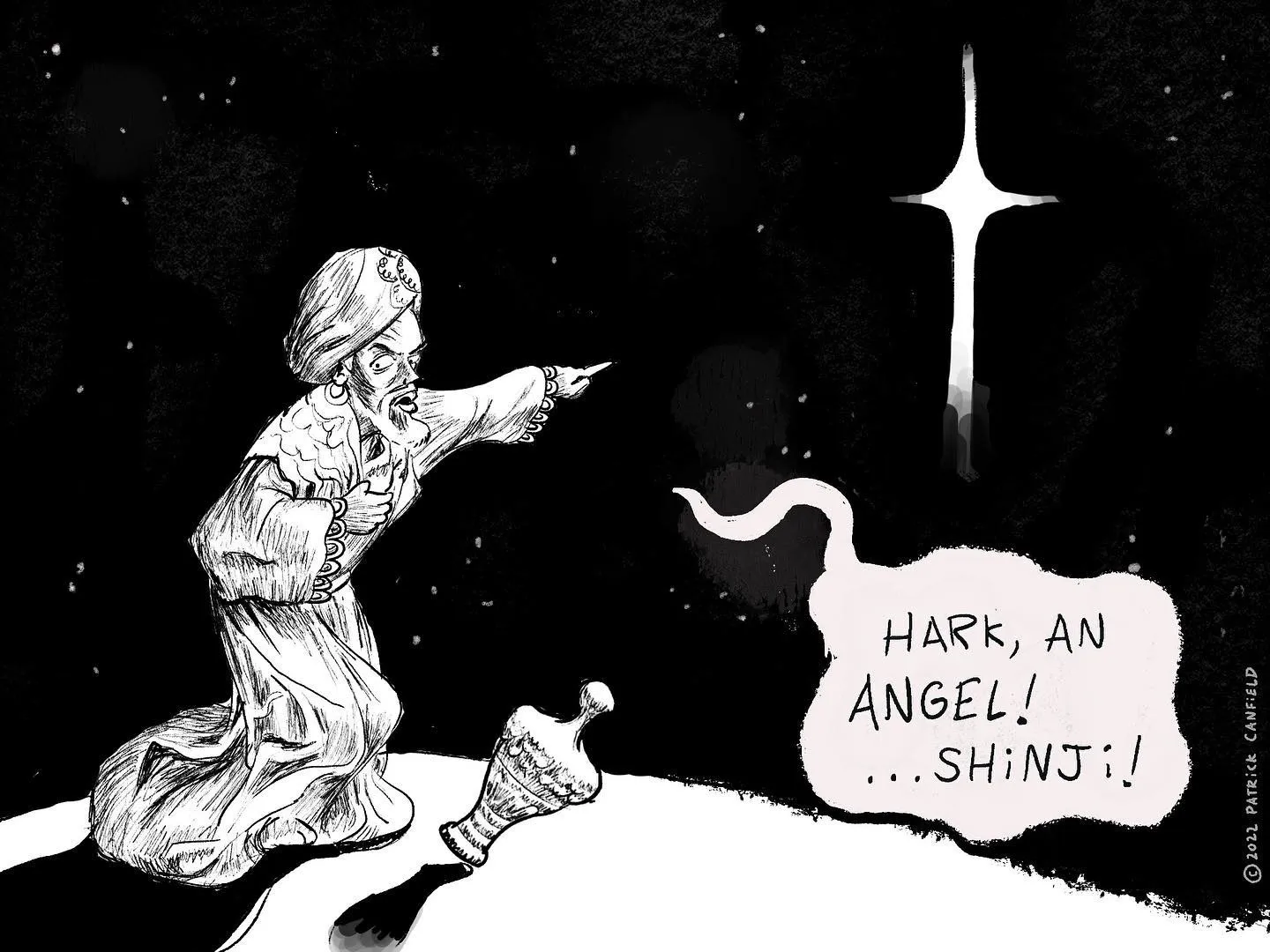 a magi sees an angel
